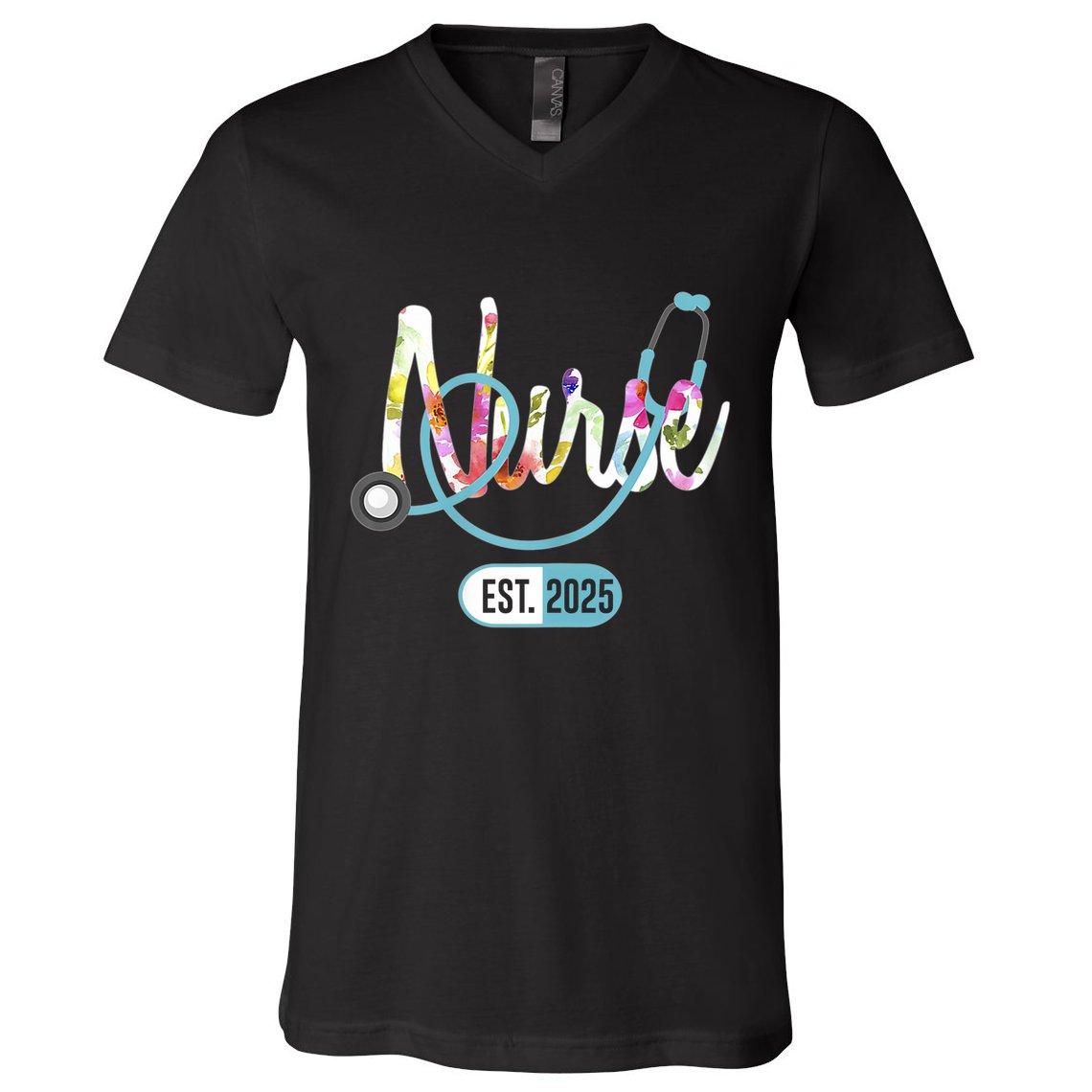 New Nurse Est 2025 Rn Nursing School Graduation Graduate Bsn V-Neck T-Shirt