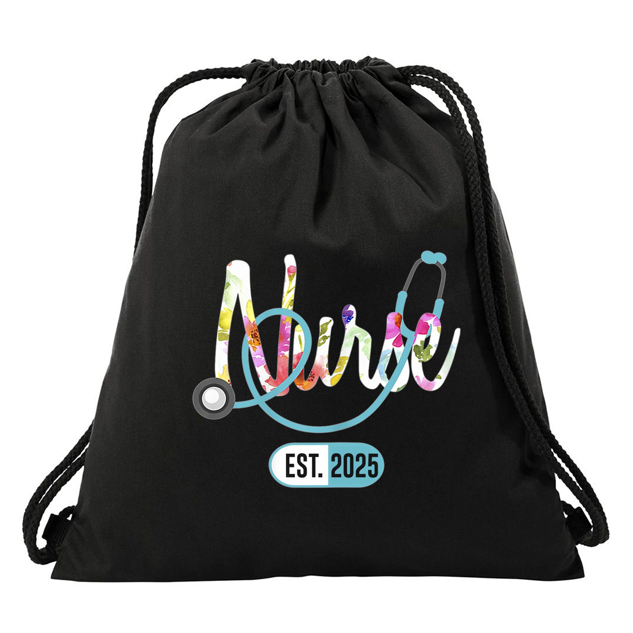 New Nurse Est 2025 Rn Nursing School Graduation Graduate Bsn Drawstring Bag