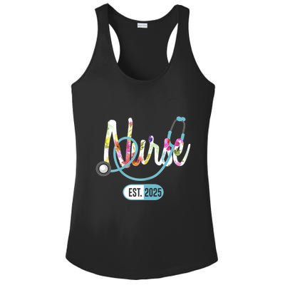 New Nurse Est 2025 Rn Nursing School Graduation Graduate Bsn Ladies PosiCharge Competitor Racerback Tank