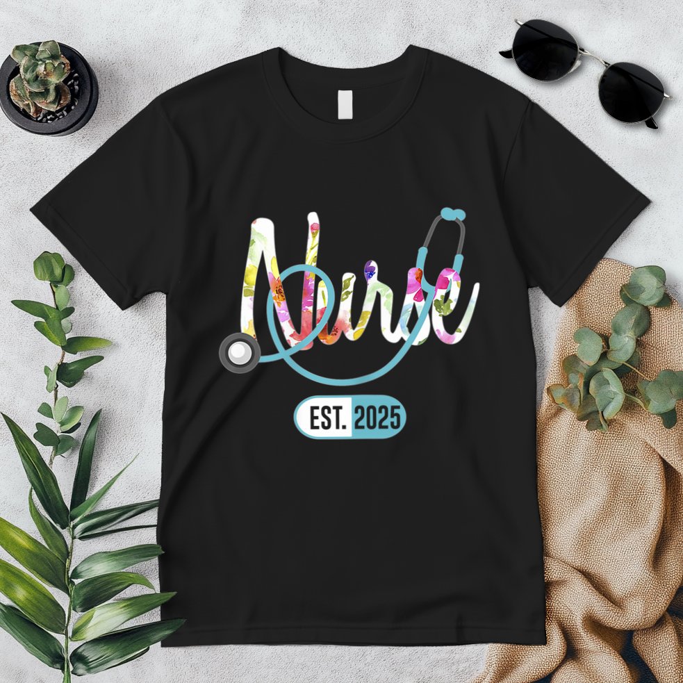 New Nurse Est 2025 Rn Nursing School Graduation Graduate Bsn Premium T-Shirt
