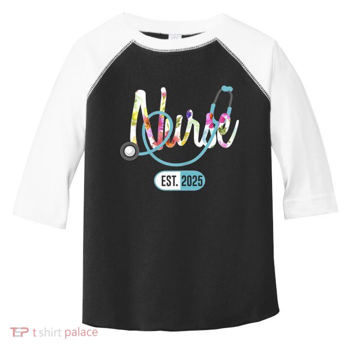 New Nurse Est 2025 Rn Nursing School Graduation Graduate Bsn Toddler Fine Jersey T-Shirt