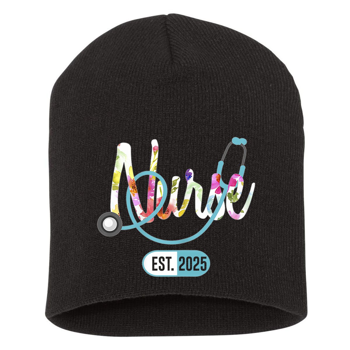 New Nurse Est 2025 Rn Nursing School Graduation Graduate Bsn Short Acrylic Beanie