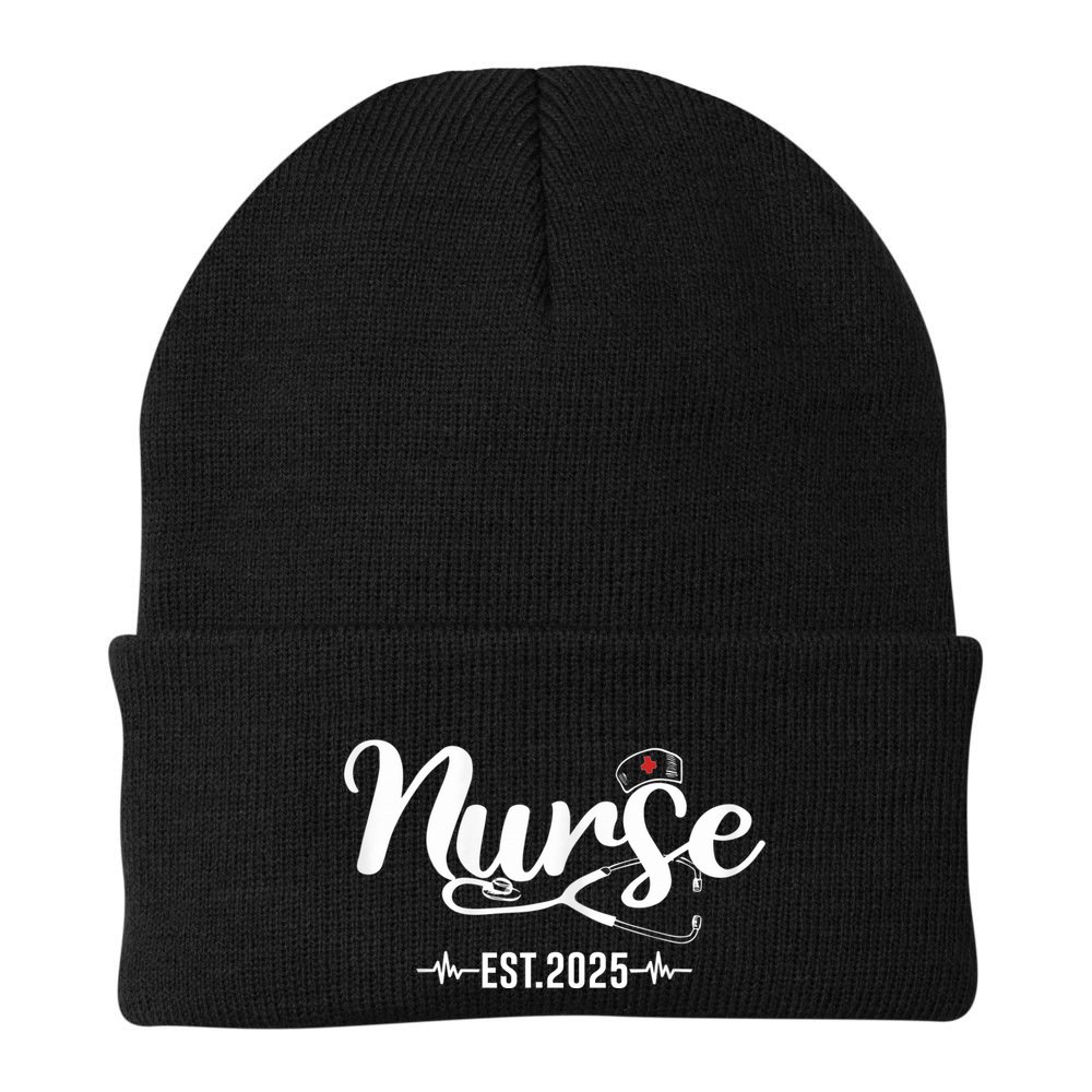 New Nurse Est 2025 Rn Nursing School Graduation Graduate Bsn Beanie