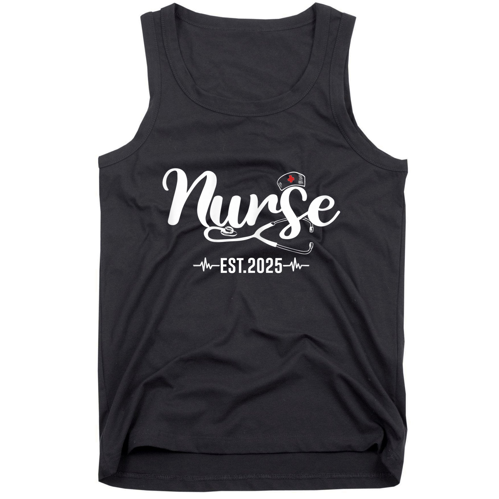 New Nurse Est 2025 Rn Nursing School Graduation Graduate Bsn Tank Top