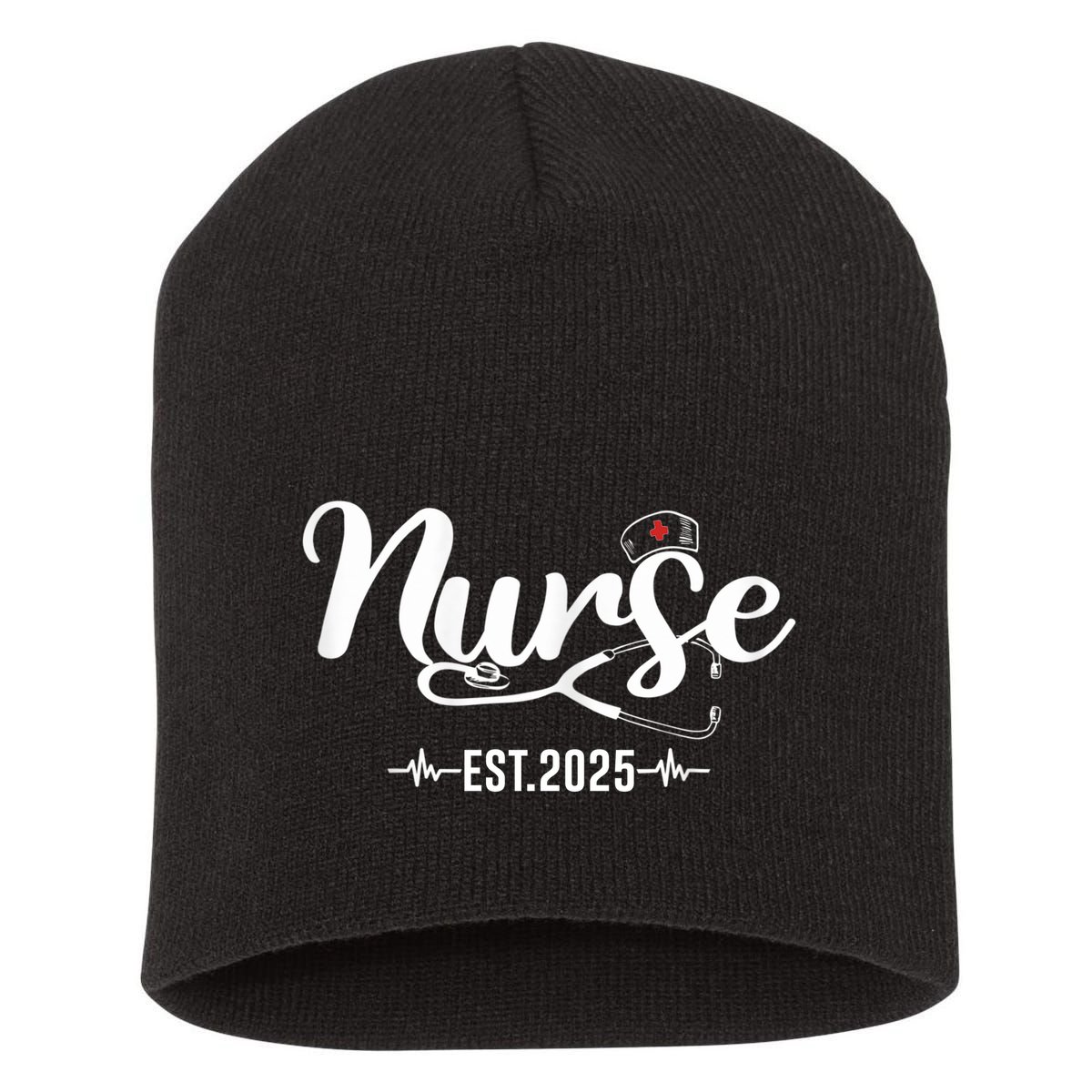 New Nurse Est 2025 Rn Nursing School Graduation Graduate Bsn Short Acrylic Beanie