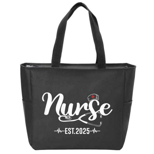 New Nurse Est 2025 Rn Nursing School Graduation Graduate Bsn Zip Tote Bag