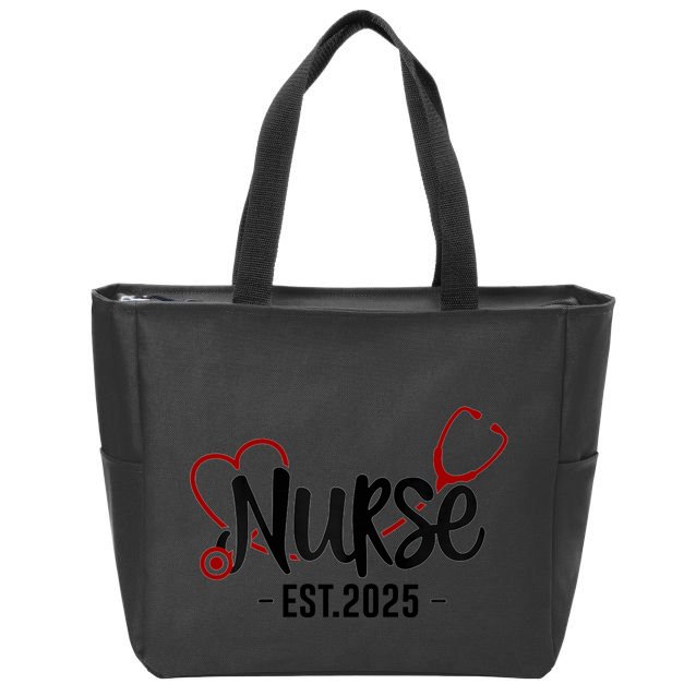 New Nurse Est 2025 Rn Nursing School Graduation Graduate Bsn Zip Tote Bag