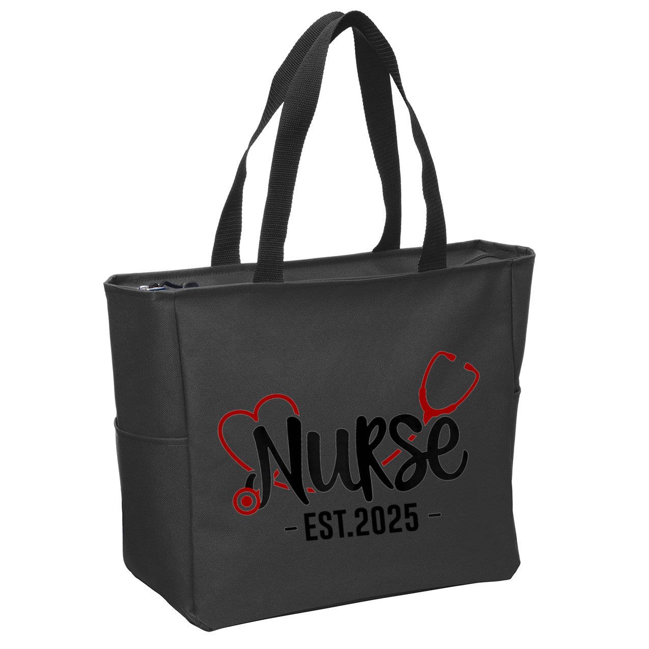 New Nurse Est 2025 Rn Nursing School Graduation Graduate Bsn Zip Tote Bag