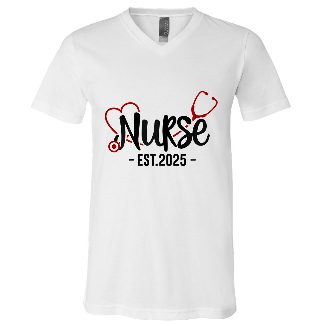 New Nurse Est 2025 Rn Nursing School Graduation Graduate Bsn V-Neck T-Shirt