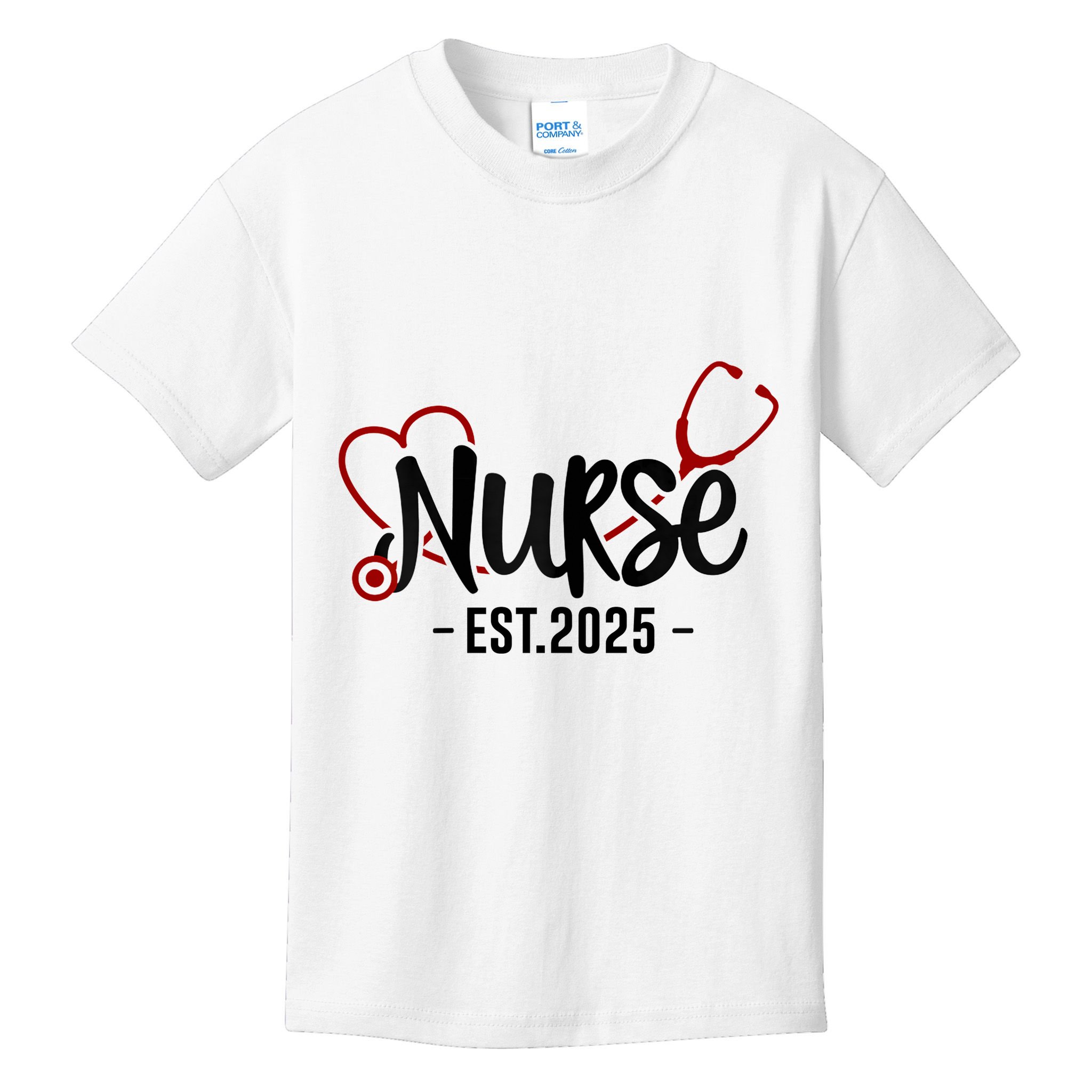 New Nurse Est 2025 Rn Nursing School Graduation Graduate Bsn Kids T-Shirt