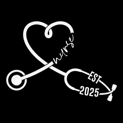 New Nurse Est 2025 Rn Nursing School Graduation Graduate Bsn T-Shirt