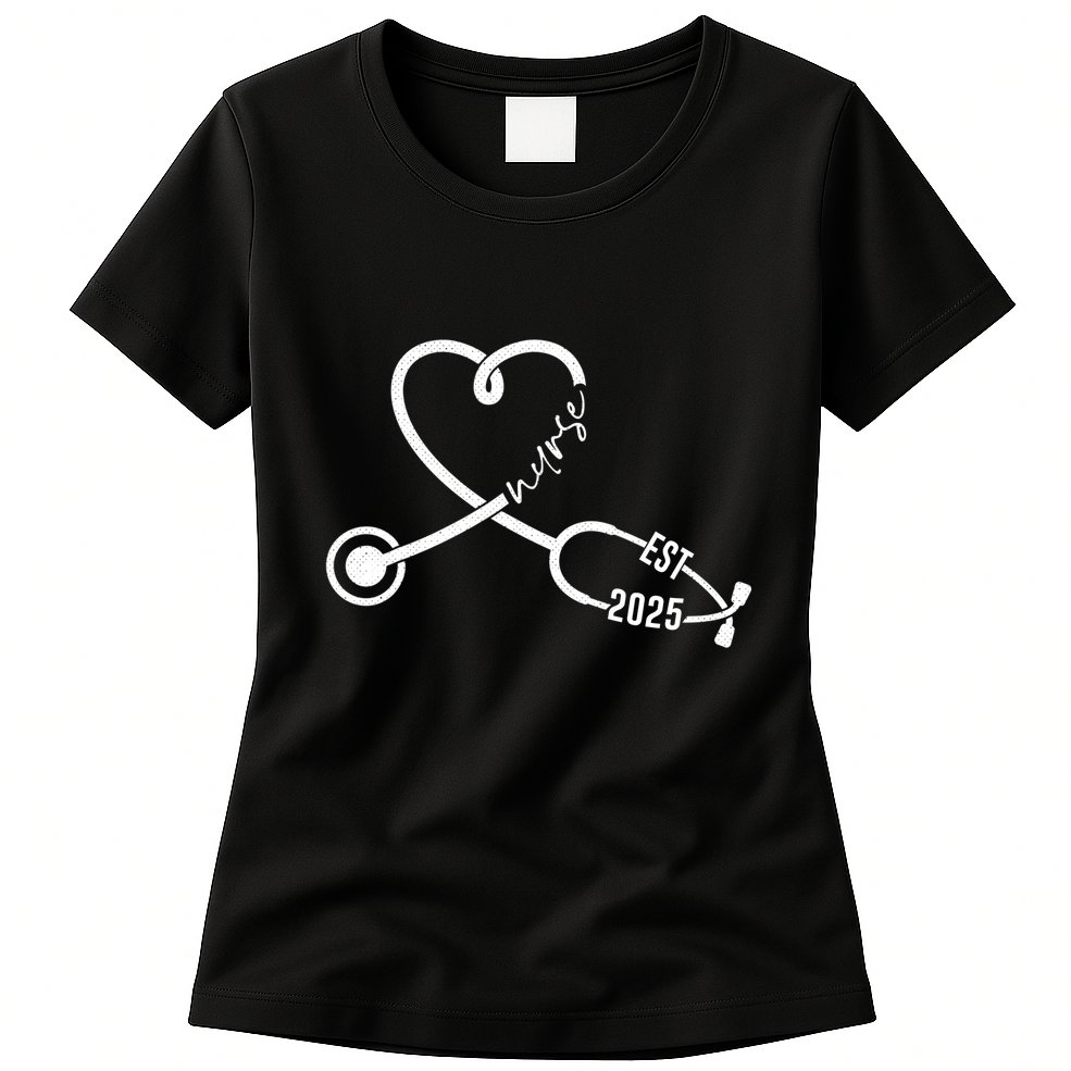 New Nurse Est 2025 Rn Nursing School Graduation Graduate Bsn Womens T-Shirt