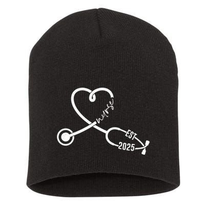 New Nurse Est 2025 Rn Nursing School Graduation Graduate Bsn Short Acrylic Beanie