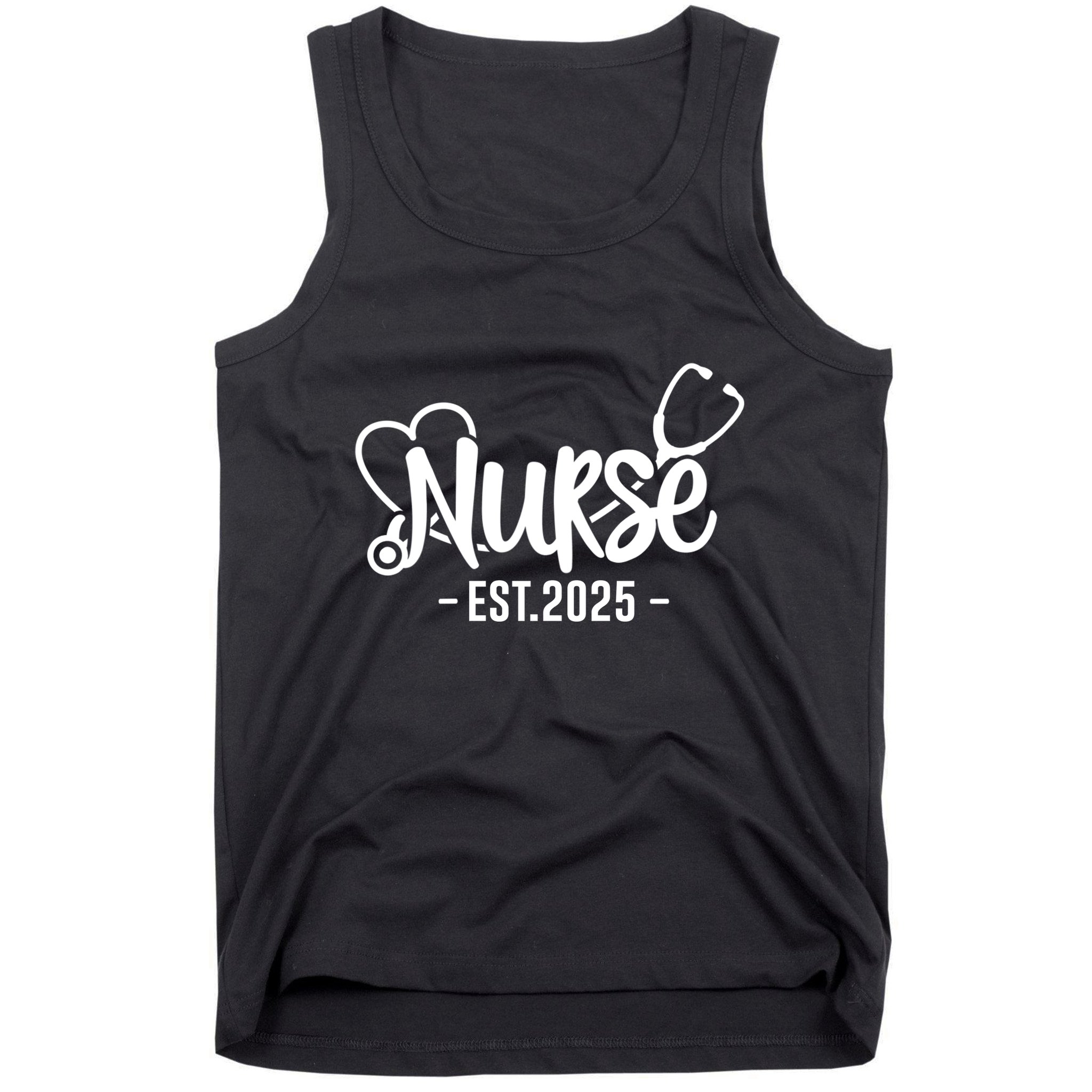 New Nurse Est 2025 Rn Nursing School Graduation Graduate Bsn Tank Top