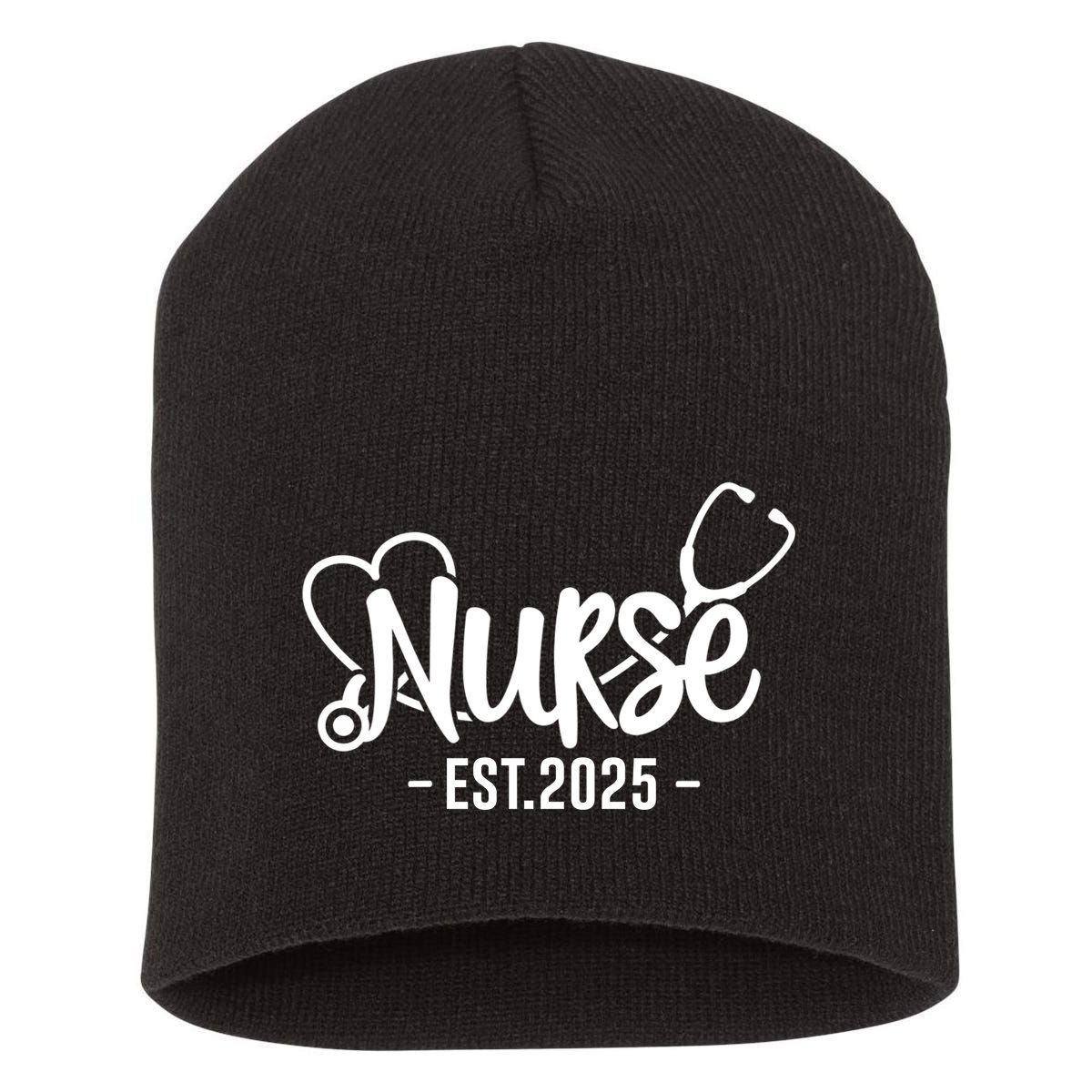 New Nurse Est 2025 Rn Nursing School Graduation Graduate Bsn Short Acrylic Beanie