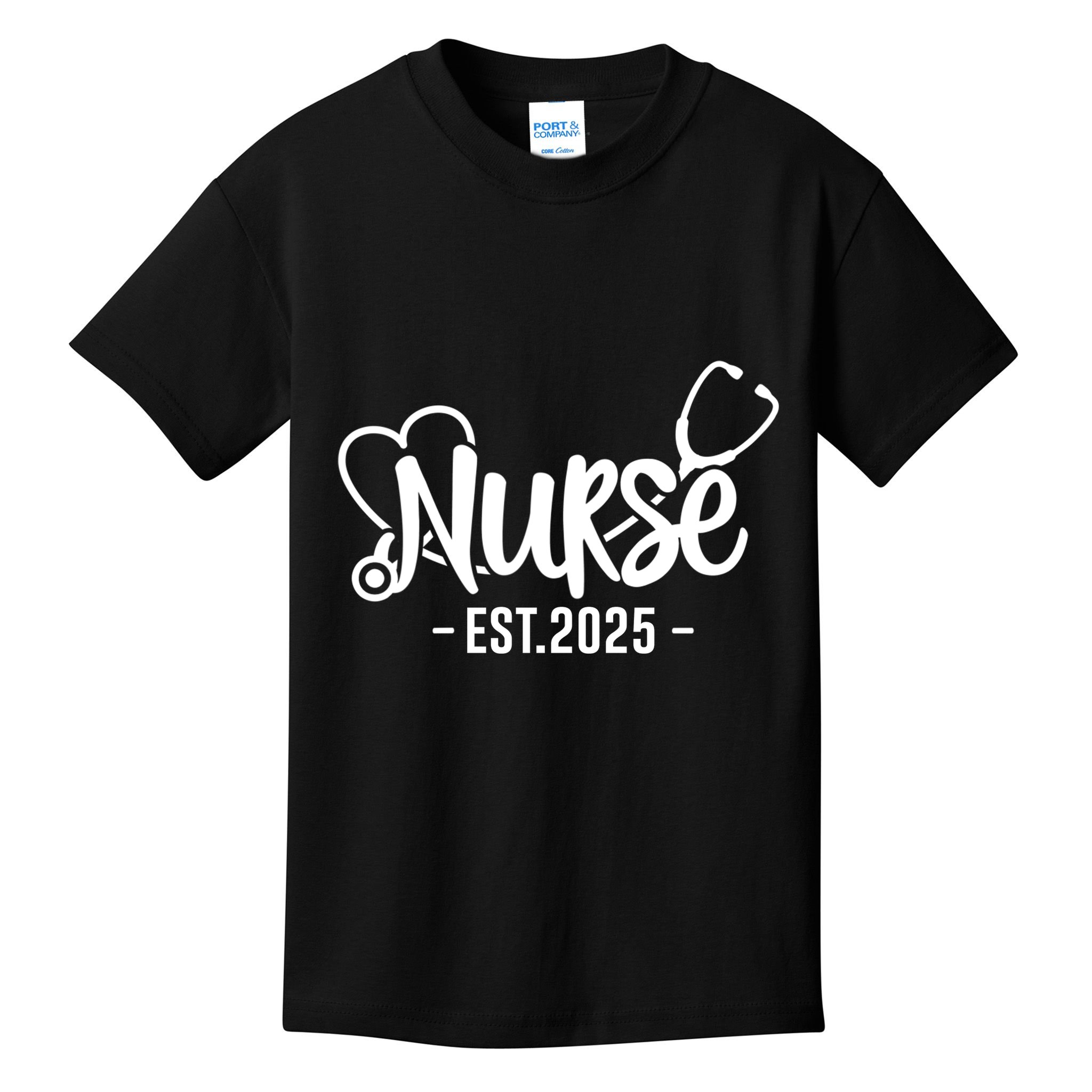 New Nurse Est 2025 Rn Nursing School Graduation Graduate Bsn Kids T-Shirt