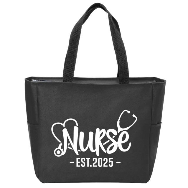 New Nurse Est 2025 Rn Nursing School Graduation Graduate Bsn Zip Tote Bag