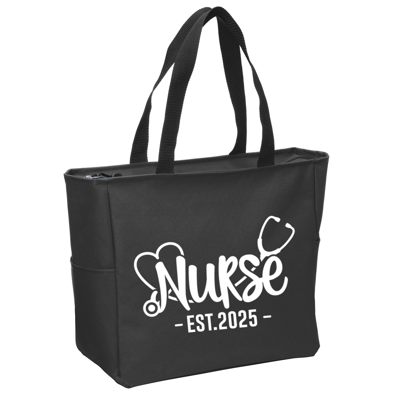 New Nurse Est 2025 Rn Nursing School Graduation Graduate Bsn Zip Tote Bag