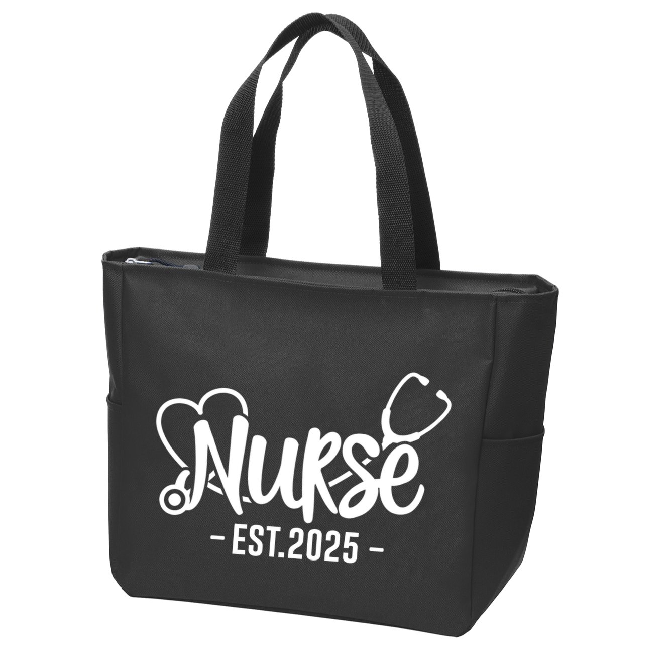 New Nurse Est 2025 Rn Nursing School Graduation Graduate Bsn Zip Tote Bag
