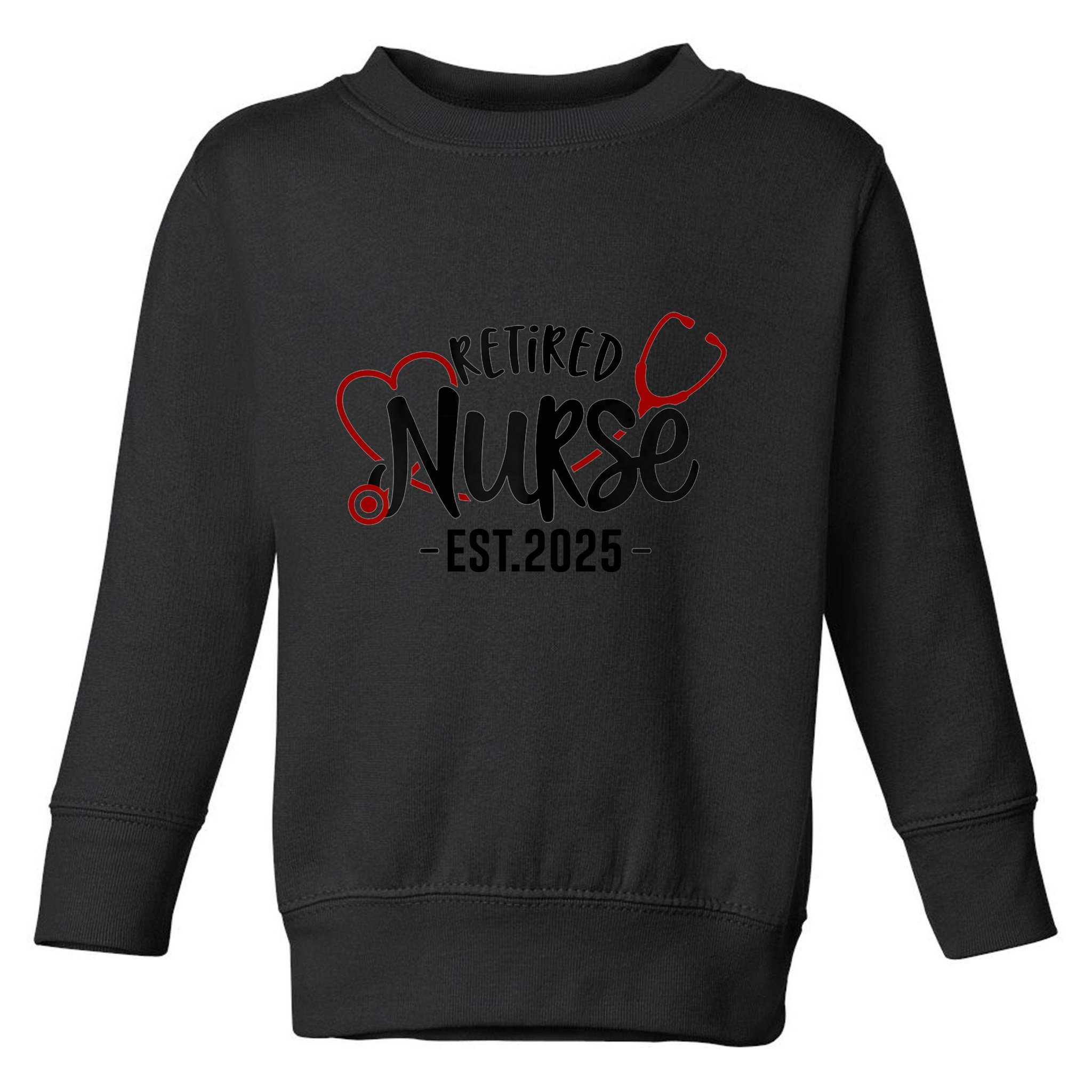 New Nurse Est 2025 Rn Nursing School Graduation Graduate Bsn Toddler Sweatshirt