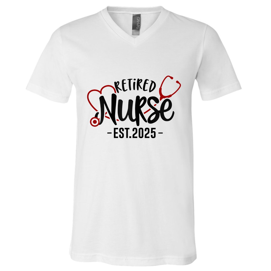 New Nurse Est 2025 Rn Nursing School Graduation Graduate Bsn V-Neck T-Shirt