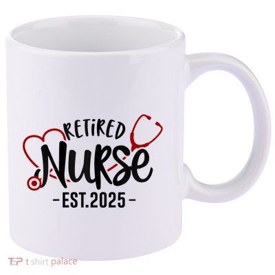 New Nurse Est 2025 Rn Nursing School Graduation Graduate Bsn 11oz C Handle Ceramic Mug