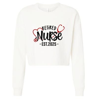 New Nurse Est 2025 Rn Nursing School Graduation Graduate Bsn Cropped Pullover Crew