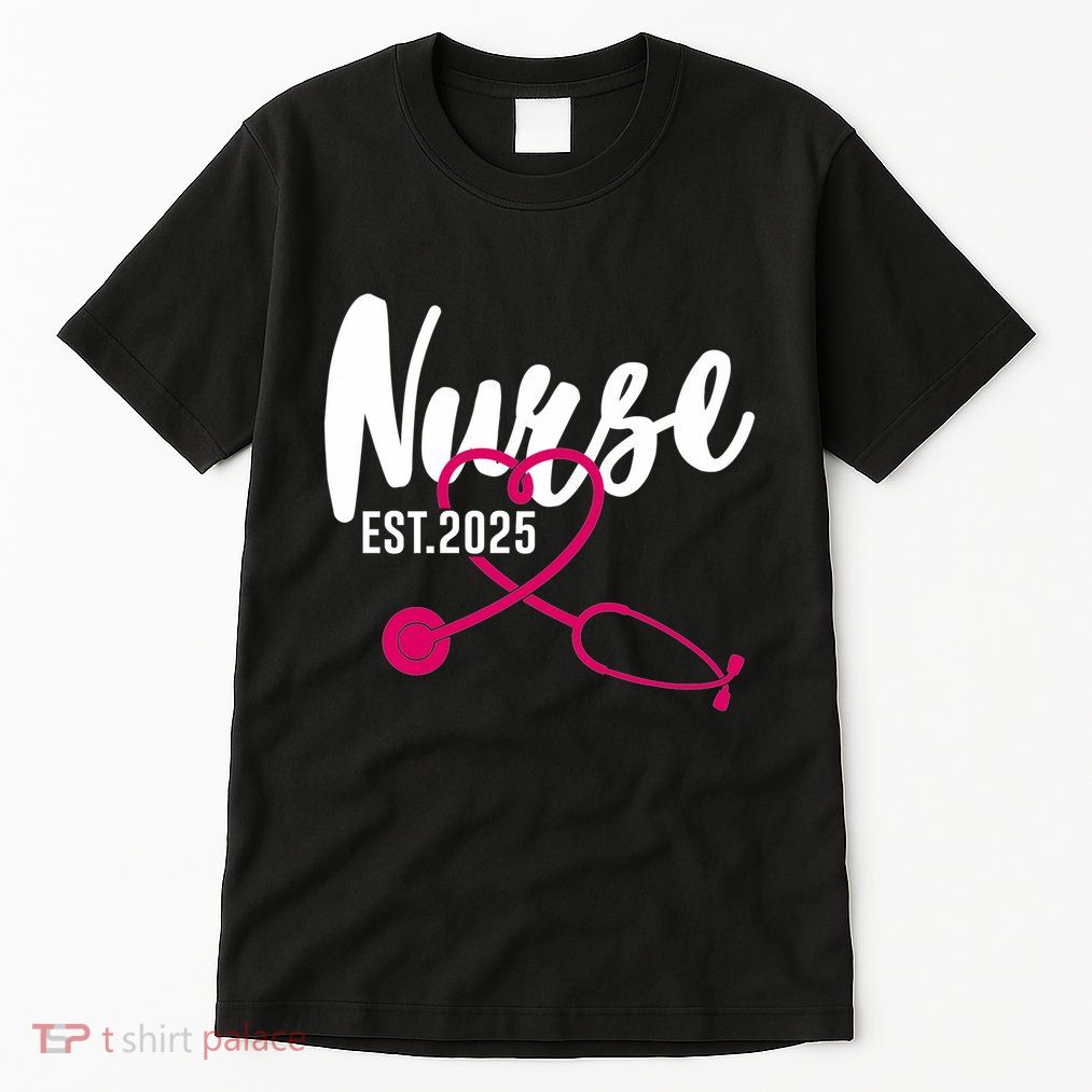 New Nurse Est 2025 Rn Nursing School Graduation Graduate Bsn Tall T-Shirt