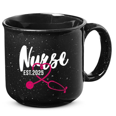 New Nurse Est 2025 Rn Nursing School Graduation Graduate Bsn 15oz Campfire Ceramic Mug