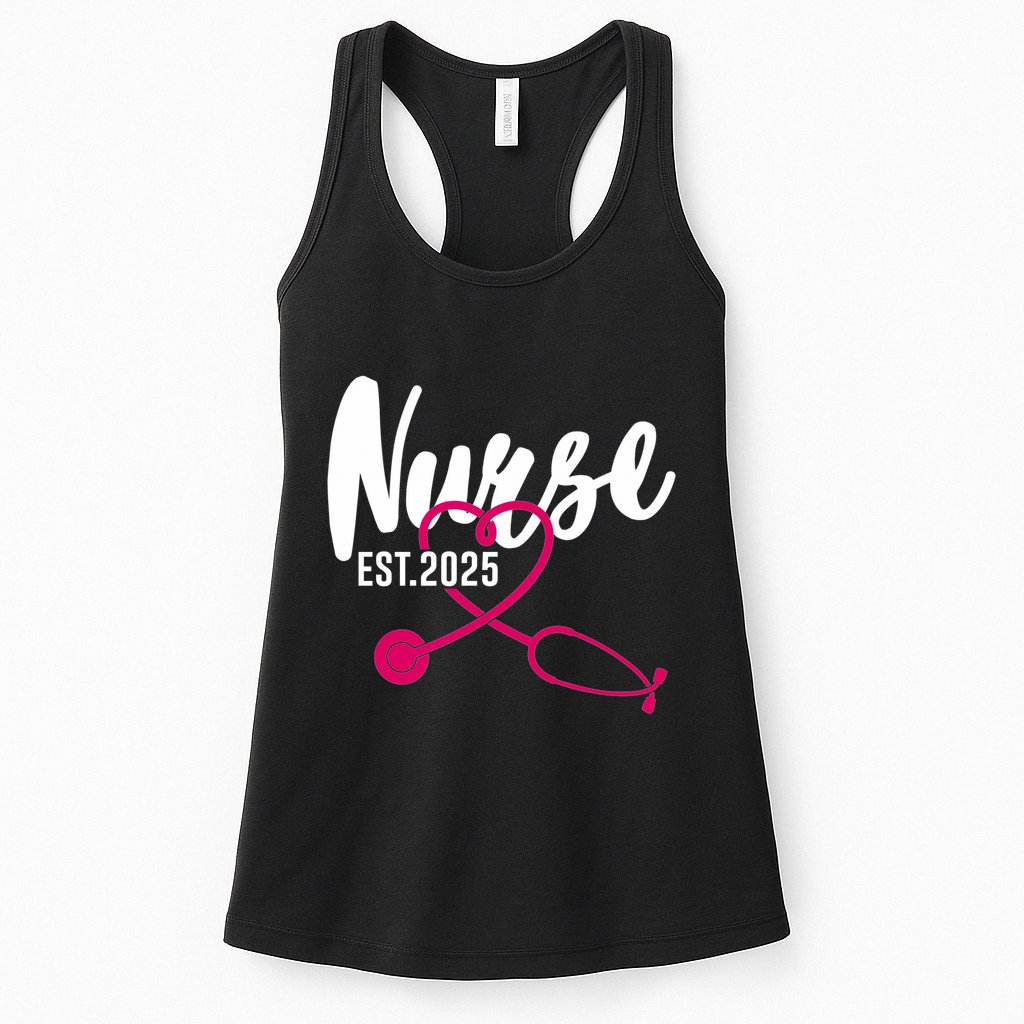 New Nurse Est 2025 Rn Nursing School Graduation Graduate Bsn Womens Tank Top