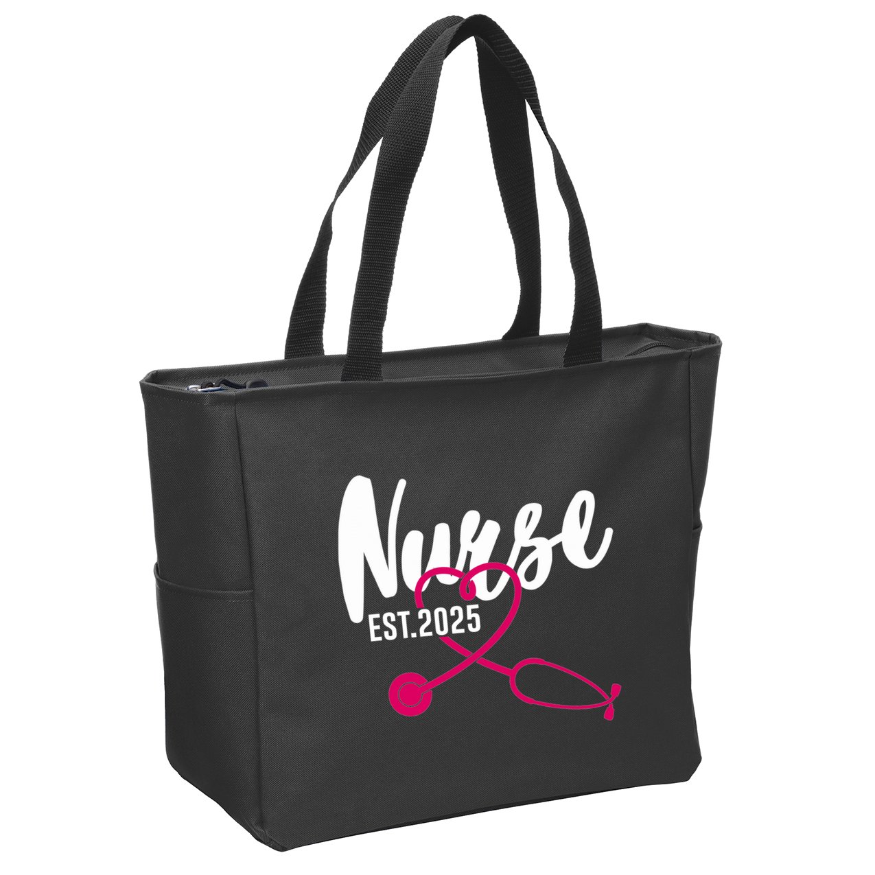 New Nurse Est 2025 Rn Nursing School Graduation Graduate Bsn Zip Tote Bag