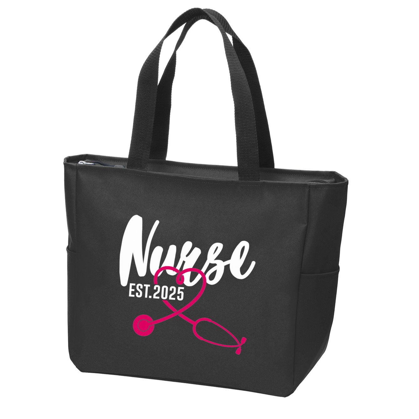 New Nurse Est 2025 Rn Nursing School Graduation Graduate Bsn Zip Tote Bag