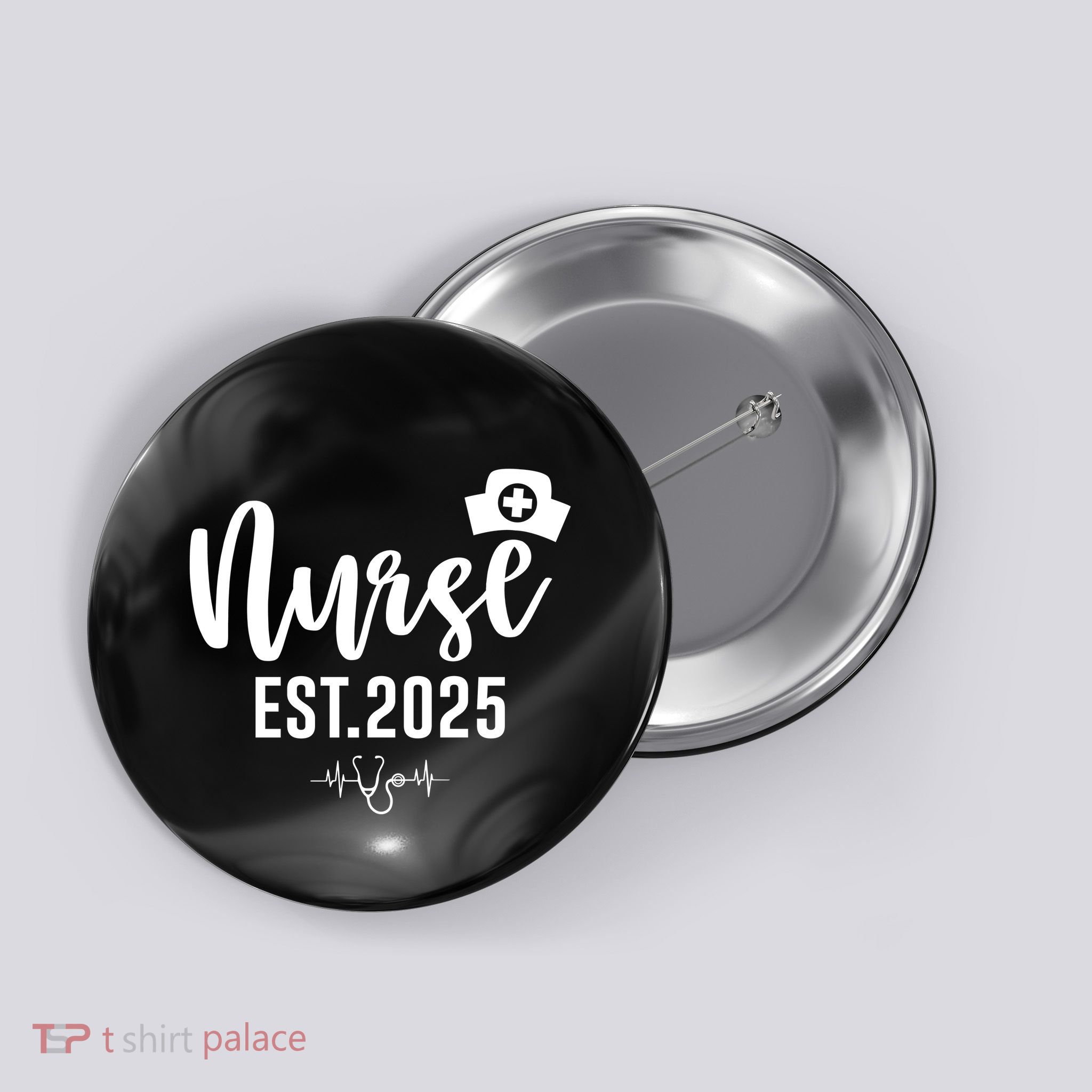 New Nurse Est 2025 Rn Nursing School Graduation Graduate Bsn Button