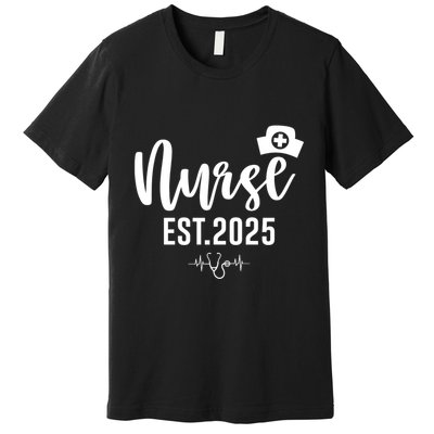 New Nurse Est 2025 Rn Nursing School Graduation Graduate Bsn Premium T-Shirt