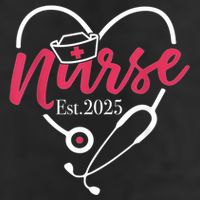 New Nurse Est 2025 7 Panel Mesh Trucker Snapback Hat