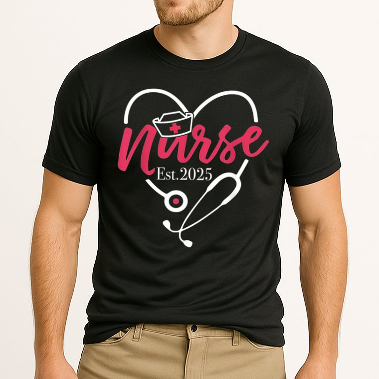 New Nurse Est 2025 Cooling Performance Crew T-Shirt