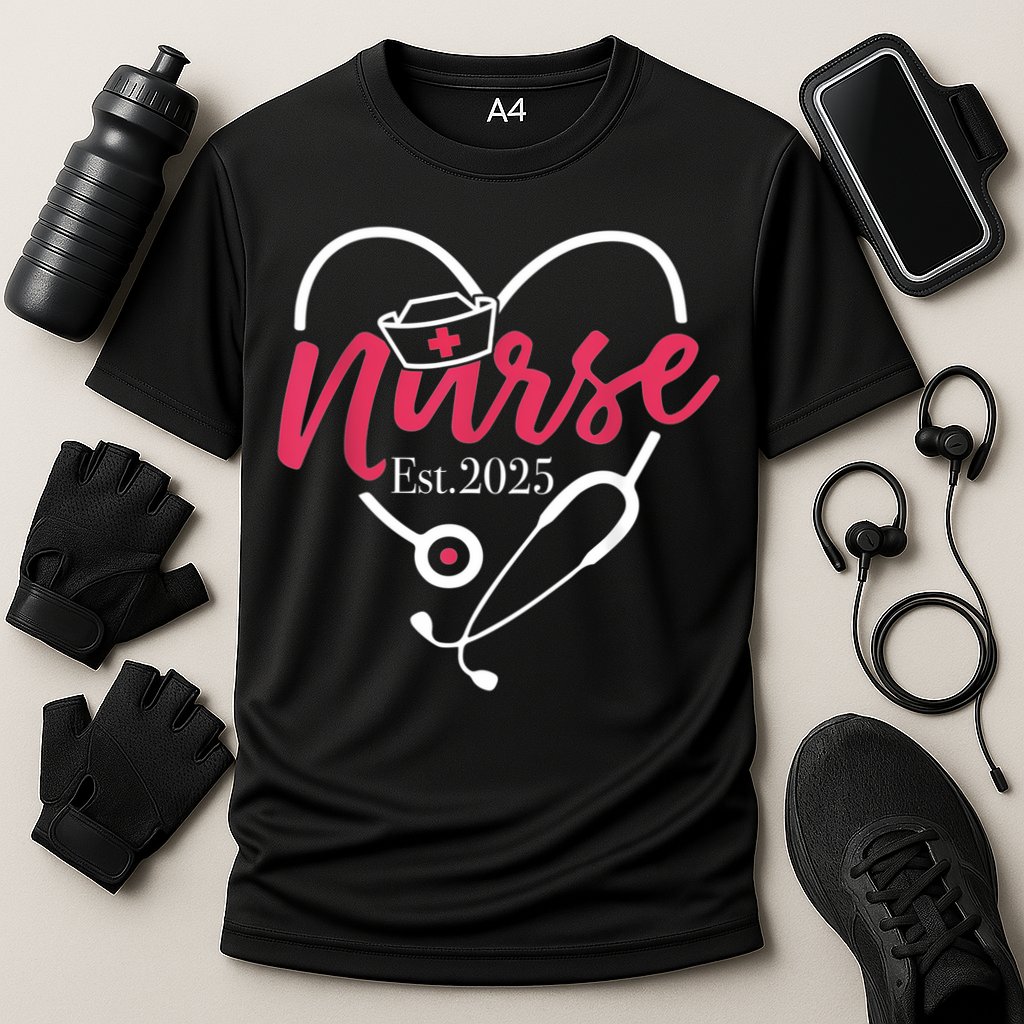 New Nurse Est 2025 Cooling Performance Crew T-Shirt