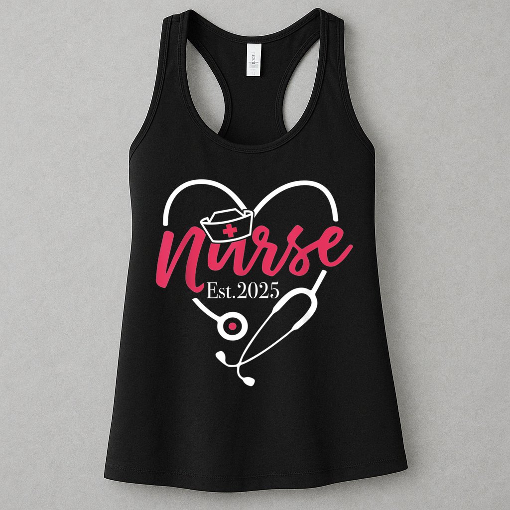 New Nurse Est 2025 Womens Tank Top