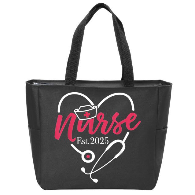New Nurse Est 2025 Zip Tote Bag