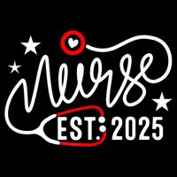 New Nurse Est 2025 Cooling Performance Crew T-Shirt