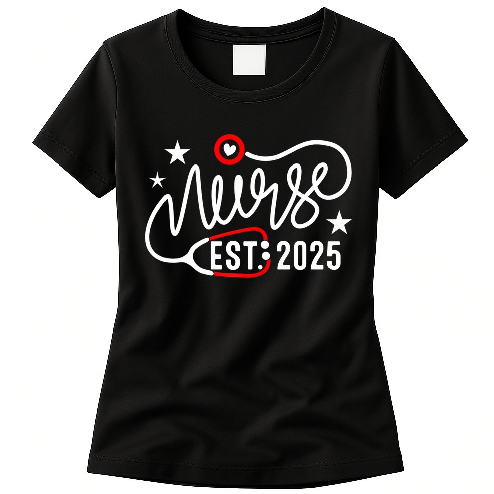 New Nurse Est 2025 Womens T-Shirt