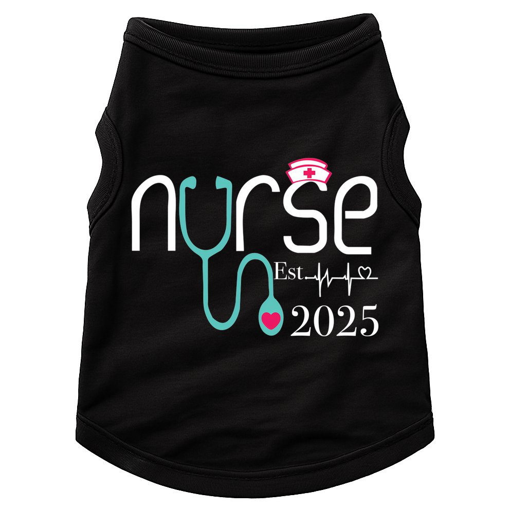New Nurse Est 2025 RN Nursing School Graduation Graduate BSN Doggie Tank