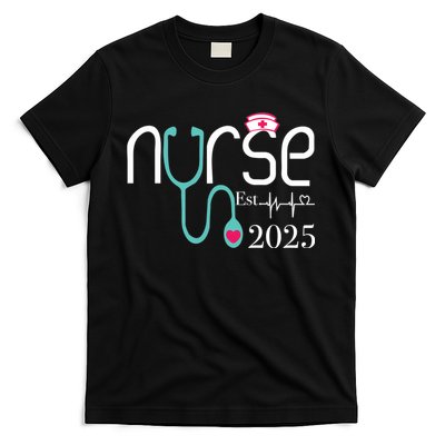 New Nurse Est 2025 RN Nursing School Graduation Graduate BSN T-Shirt