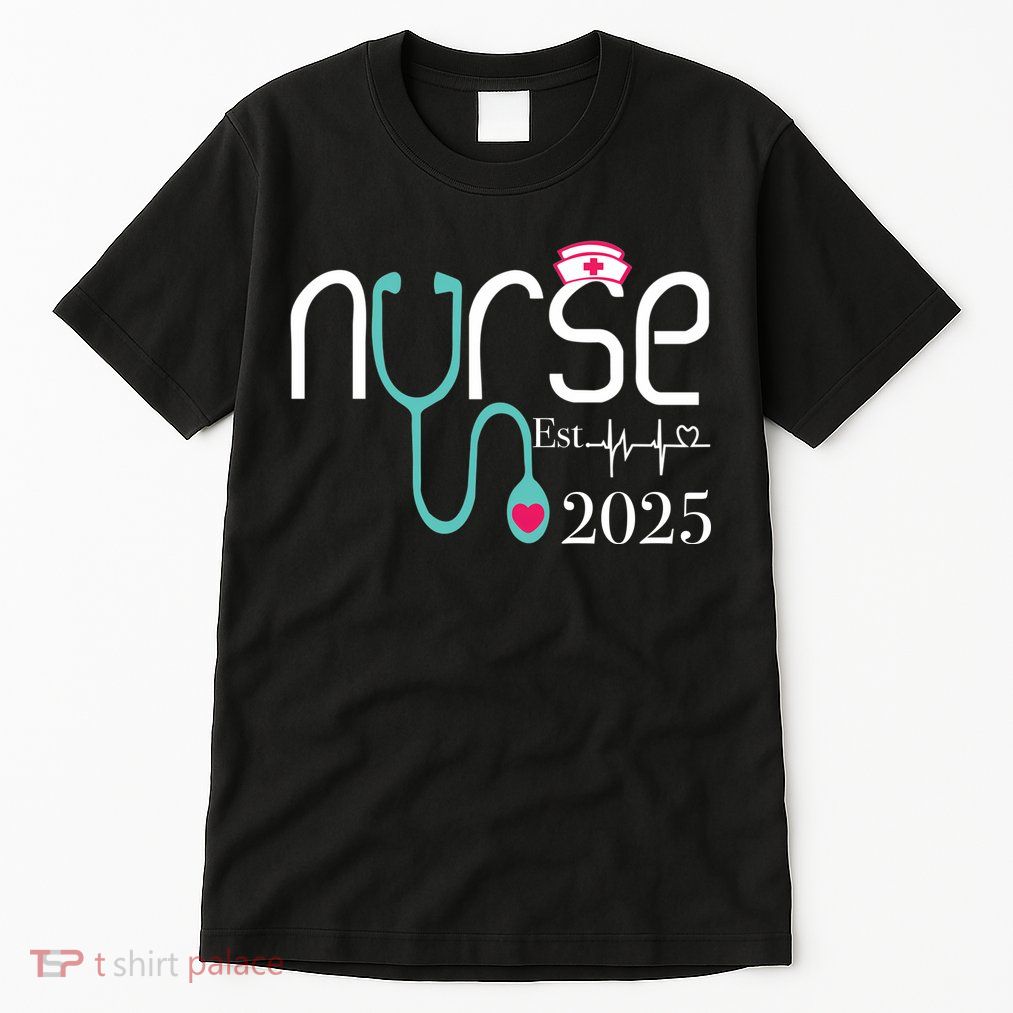 New Nurse Est 2025 RN Nursing School Graduation Graduate BSN Tall T-Shirt