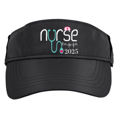 New Nurse Est 2025 RN Nursing School Graduation Graduate BSN Adult Drive Performance Visor
