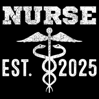 New Nurse Est 2025 RN Nursing School Graduation Graduate BSN T-Shirt