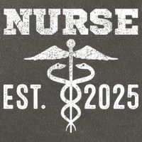 New Nurse Est 2025 RN Nursing School Graduation Graduate BSN Cotton Canvas Backpack