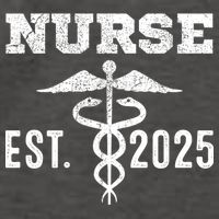 New Nurse Est 2025 RN Nursing School Graduation Graduate BSN Vector Backpack