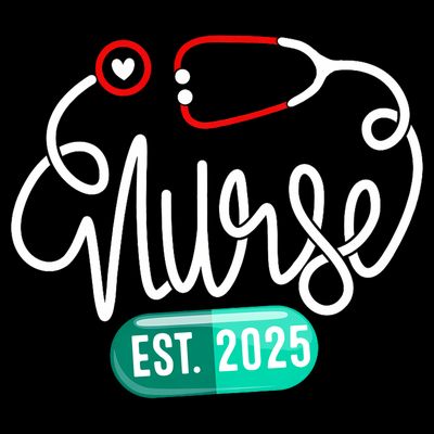 New Nurse Est 2025 RN Nursing School Graduation Graduate BSN T-Shirt