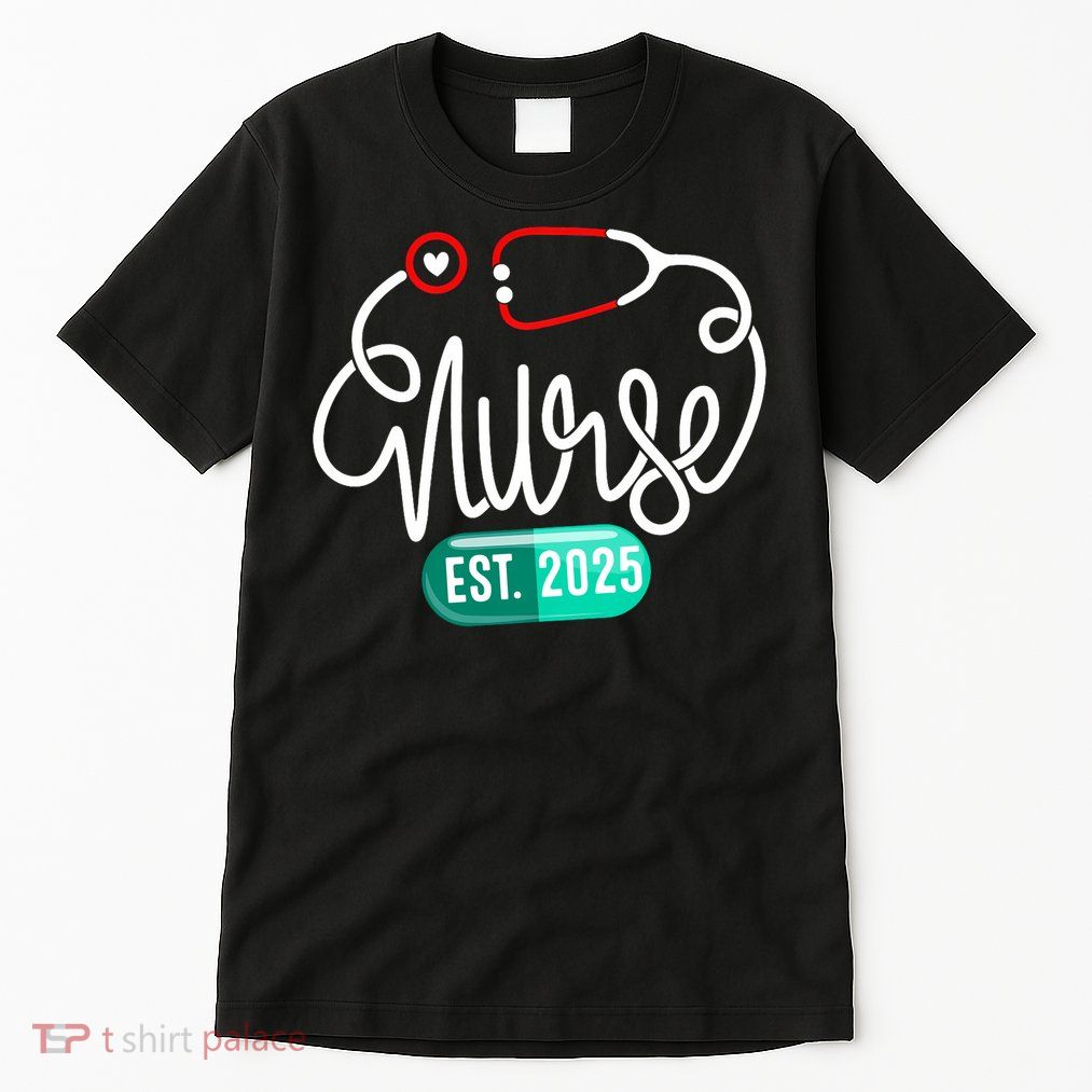 New Nurse Est 2025 RN Nursing School Graduation Graduate BSN Tall T-Shirt